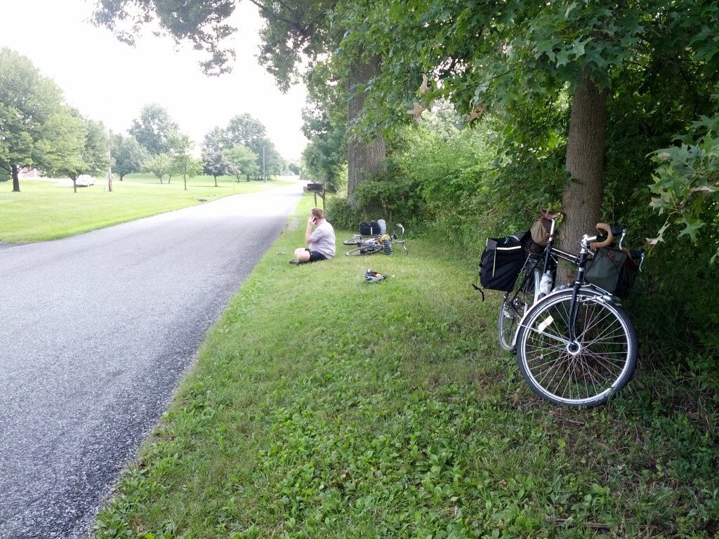 Stopped for a rest -- somewhere outside of Dillsburg